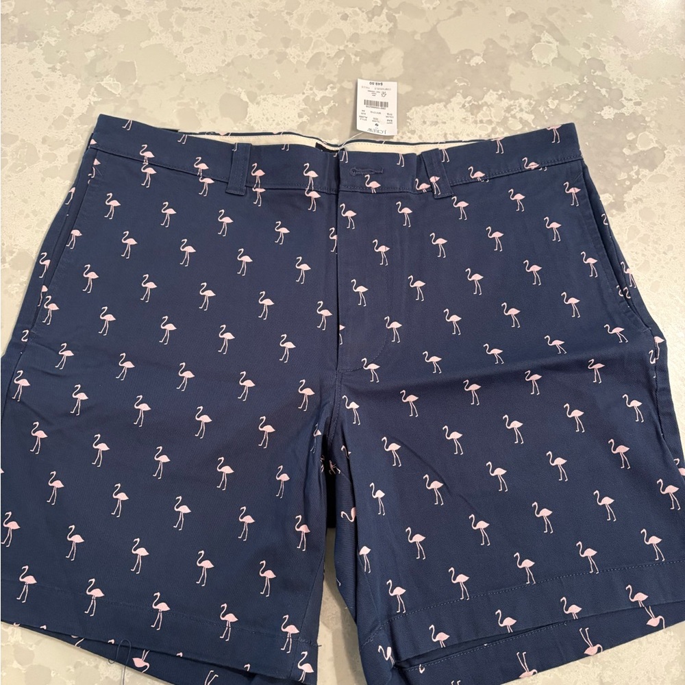 J-Crew Men’s Shorts- Flamingo- Size 34 NWT